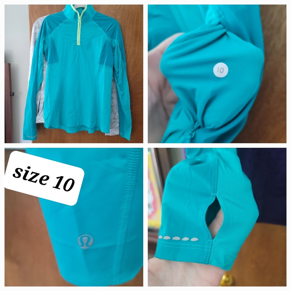 **SOLD** Lululemon 3/4 zip. Size 10